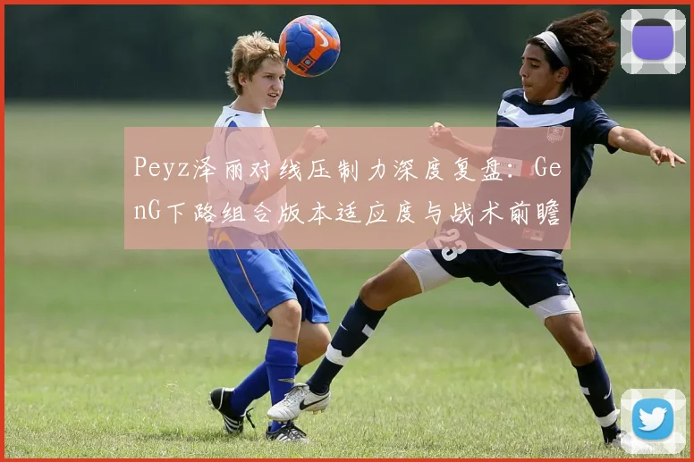 Peyz泽丽对线压制力深度复盘:GenG下路组合版本适应度与战术前瞻分析